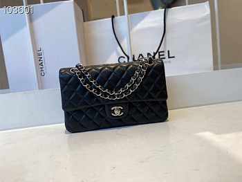Chanel Classic Double Flap Bag Lambskin Metal Black  | A01112