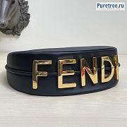 FENDI | Fendigraphy Small Black Leather Bag 8BR798 - 29cm - 6