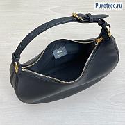 FENDI | Fendigraphy Small Black Leather Bag 8BR798 - 29cm - 3