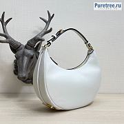 FENDI | Fendigraphy Small White Leather Bag 8BR798 - 29cm - 4