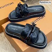 Louis Vuitton | Sunset Flat Comfort Mule Black - 3