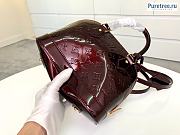 Louis Vuitton | Alma BB Wine Vernis Leather Bag M91678 - 25 x 19 x 11cm - 5