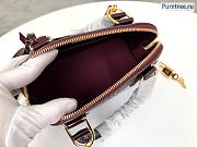 Louis Vuitton | Alma BB Wine Vernis Leather Bag M91678 - 25 x 19 x 11cm - 4
