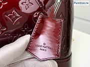 Louis Vuitton | Alma BB Wine Vernis Leather Bag M91678 - 25 x 19 x 11cm - 3
