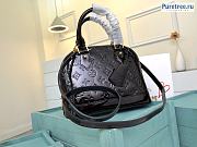 Louis Vuitton | Alma BB Black Vernis Leather Bag M91678 - 25 x 19 x 11cm - 1