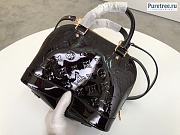 Louis Vuitton | Alma BB Black Vernis Leather Bag M91678 - 25 x 19 x 11cm - 4