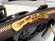 Louis Vuitton | Alma BB Black Vernis Leather Bag M91678 - 25 x 19 x 11cm - 6
