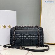 DIOR | Medium Caro Bag Black Calfskin M9242 - 25 x 12 x 7cm - 4