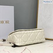 DIOR | Medium Caro Bag White Calfskin M9242 - 25 x 12 x 7cm - 6