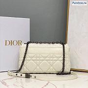 DIOR | Medium Caro Bag White Calfskin M9242 - 25 x 12 x 7cm - 4