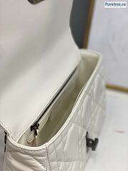 DIOR | Medium Caro Bag White Calfskin M9242 - 25 x 12 x 7cm - 3