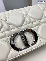 DIOR | Medium Caro Bag White Calfskin M9242 - 25 x 12 x 7cm - 2