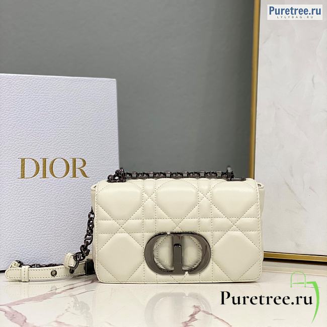 DIOR | Small Caro Bag White Calfskin M9242 - 20 x 12 x 7cm - 1