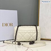 DIOR | Small Caro Bag White Calfskin M9242 - 20 x 12 x 7cm - 2