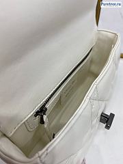 DIOR | Small Caro Bag White Calfskin M9242 - 20 x 12 x 7cm - 5