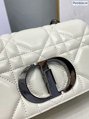 DIOR | Small Caro Bag White Calfskin M9242 - 20 x 12 x 7cm - 6