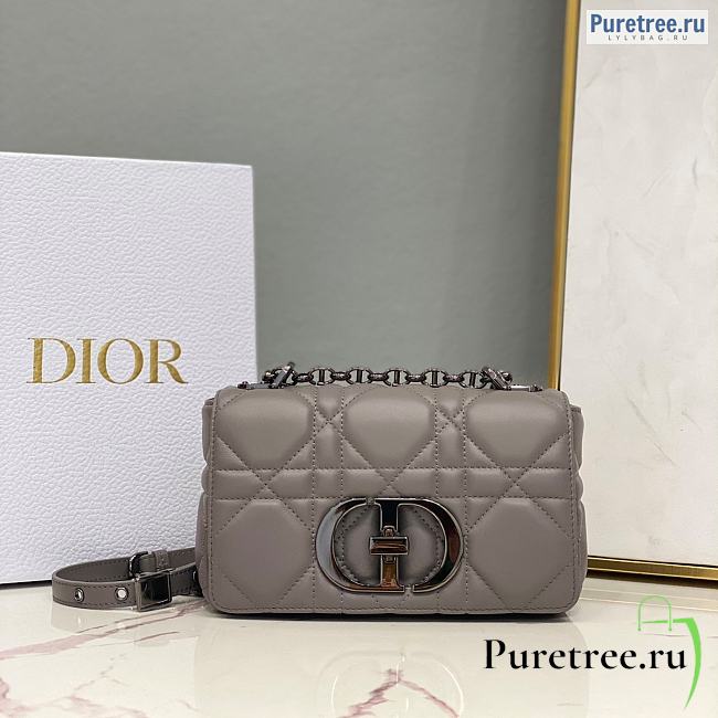 DIOR | Small Caro Bag Taupe Calfskin M9242 - 20 x 12 x 7cm - 1