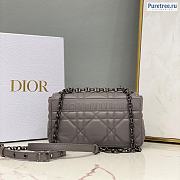 DIOR | Small Caro Bag Taupe Calfskin M9242 - 20 x 12 x 7cm - 4