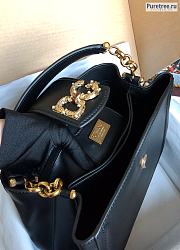 D&G | Handbag Black Smooth Leather - 28 x 23 x 12cm - 5