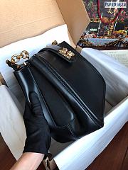 D&G | Handbag Black Smooth Leather - 28 x 23 x 12cm - 3