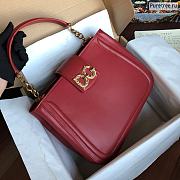 D&G | Handbag Red Smooth Leather - 28 x 23 x 12cm - 1