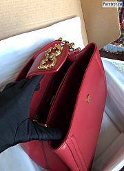 D&G | Handbag Red Smooth Leather - 28 x 23 x 12cm - 3