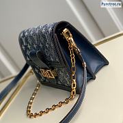 Louis Vuitton | Dauphine MM Blue Denim M59631 - 25 x 17 x 10.5cm - 2