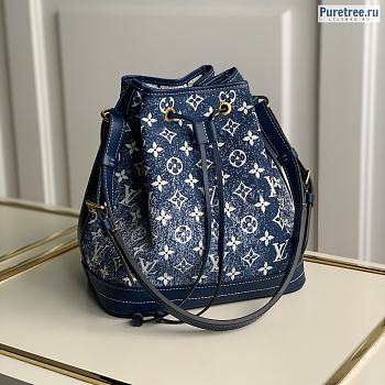 Louis Vuitton | Petit Noé Blue Denim M59606 - 25 x 28.5 x 20cm