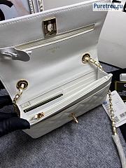 CHANEL | Wallet On Chain White Lambskin - 12.5 x 19 x 3.5cm - 2
