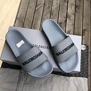 BALENCIAGA | Classic Gray Slides - 1