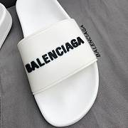 BALENCIAGA | Classic White Slides - 3
