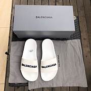 BALENCIAGA | Classic White Slides - 2