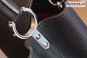Louis Vuitton | Capucines MM Black Taurillon Leather Silver Metal M42259 - 31.5 x 20 x 11cm - 4
