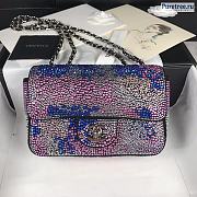 CHANEL  Swarovski Crystal Flap Bag - 20 x 13 x 5cm 