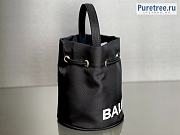BALENCIAGA | Bucket Bag In Black Nylon - 21 x 18 x 15cm - 2
