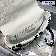 CHANEL | 21 Handbag White Calfskin - 26 x 16 x 9 cm - 5