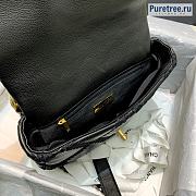 CHANEL | 21 Handbag Black Calfskin - 26 x 16 x 9 cm - 5