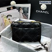 CHANEL | 21 Handbag Black Calfskin - 26 x 16 x 9 cm - 3