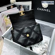 CHANEL | 21 Handbag Black Calfskin - 26 x 16 x 9 cm - 2