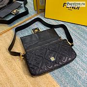 FENDI | Baguette Black Leather Bag - 27 x 15 x 6 cm - 5