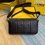 FENDI | Baguette Black Leather Bag - 27 x 15 x 6 cm - 4