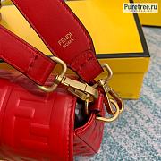 FENDI | Baguette Red Leather Bag - 27 x 15 x 6 cm - 6