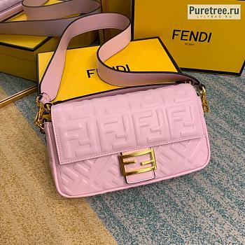 FENDI | Baguette Pink Leather Bag - 27 x 15 x 6 cm