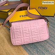 FENDI | Baguette Pink Leather Bag - 27 x 15 x 6 cm - 5