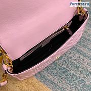 FENDI | Baguette Pink Leather Bag - 27 x 15 x 6 cm - 3