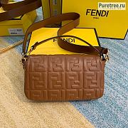 FENDI | Baguette Brown Leather Bag - 27 x 15 x 6 cm - 2