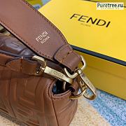 FENDI | Baguette Brown Leather Bag - 27 x 15 x 6 cm - 4