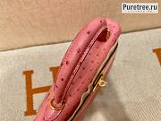 HERMES | Kelly Pink Ostrich Handbag - 25 x 17 x 7 cm - 6