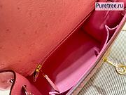 HERMES | Kelly Pink Ostrich Handbag - 25 x 17 x 7 cm - 4