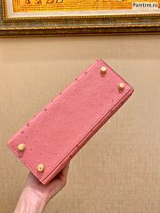 HERMES | Kelly Pink Ostrich Handbag - 25 x 17 x 7 cm - 2